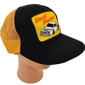 Vintage David Pearson Nascar 16 Chattanooga Chew 80's PatchTrucker Hat Mesh Back